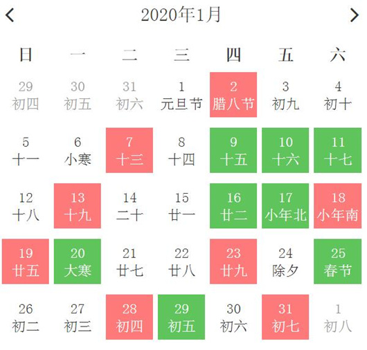 2020年1月最佳上梁黄道吉日