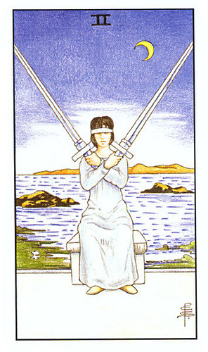 塔罗牌:宝剑二