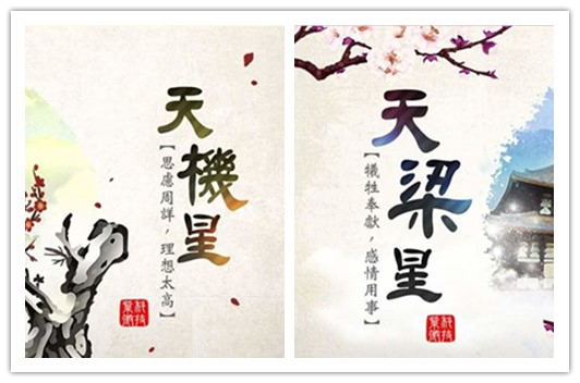 紫微主星对比:思绪百转的天机vs老僧入定的天梁