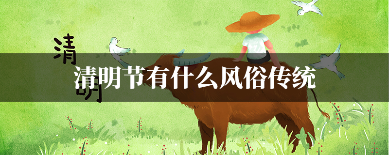 清明节的传统风俗 清明节的传统风俗作文