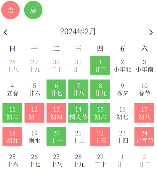 2022年2月搬家黄道吉日图片