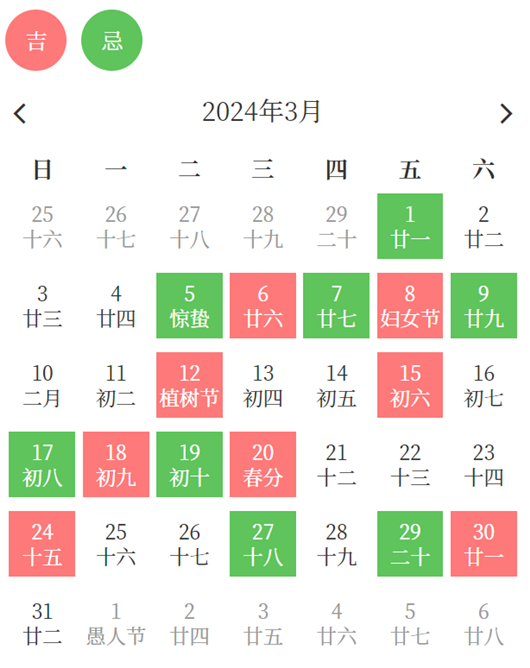 2024年3月买车黄道吉日查询